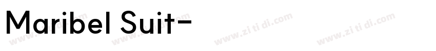 Maribel Suit字体转换